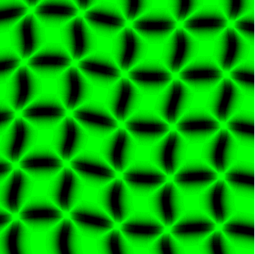 Green and black grid